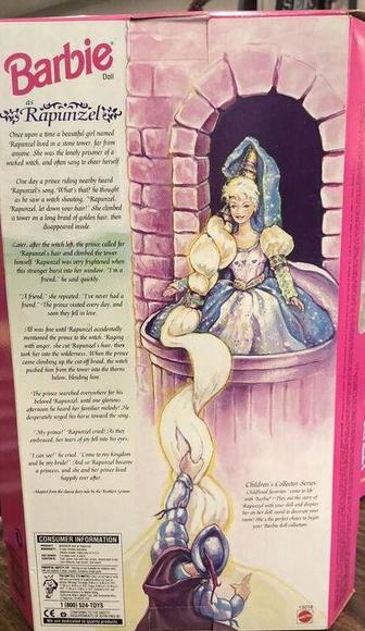 Rare Rapunzel Barbie Collectible 1994 NIB - Picture 2 of 2